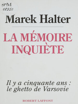 cover image of La Mémoire inquiète
